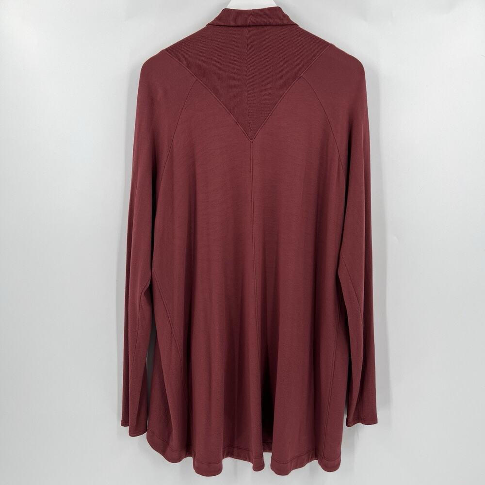 Athleta Nirvana Wear Two Ways Wrap Cardigan Sweater Red 416969 Size XLT XL Tall - Picture 6 of 10